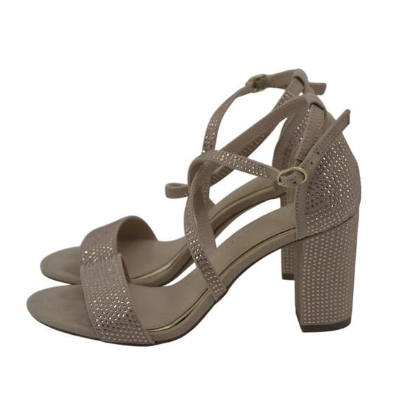 Kelly & Katie Shoes - Kelly & Katie KK-Paloona LT Peach Microsuede Sandals Sz 6.5M